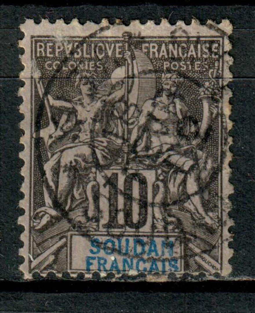 FRENCH SUDAN 1894 Definitive 10c Black on lilac. - 654 - Used image 0