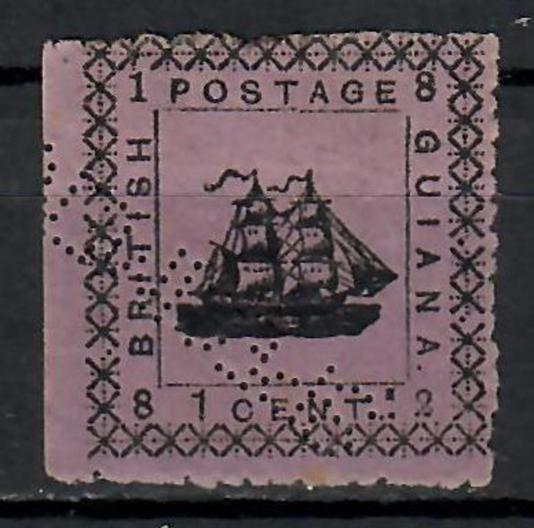 BRITISH GUIANA 1882 Definitive 1c Black on Magenta. - 70970 - Mint image 0