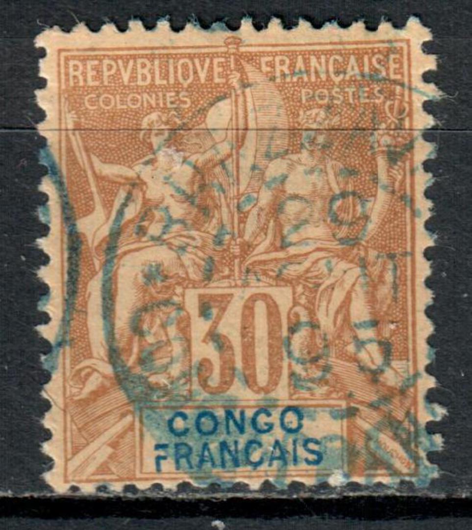 FRENCH CONGO 1892 Definitive 30c Cinnamon on drab. - 39846 - FU image 0