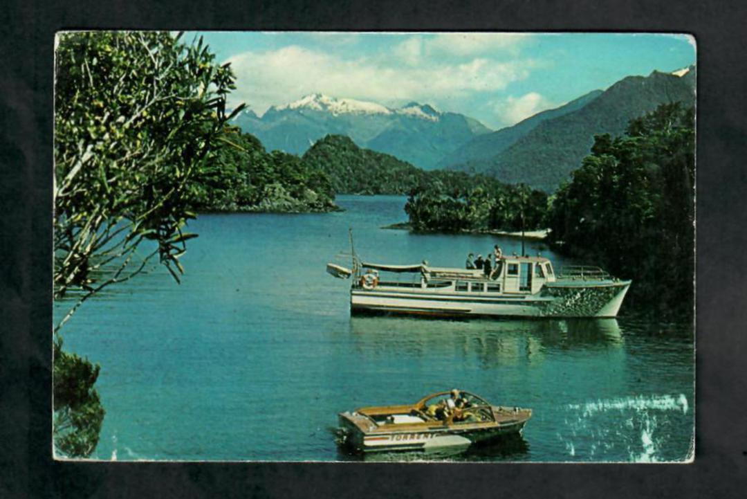 Modern Coloured Postcard by Gladys Goodall of Lake Te Anau. - 444618 - Postcard image 0