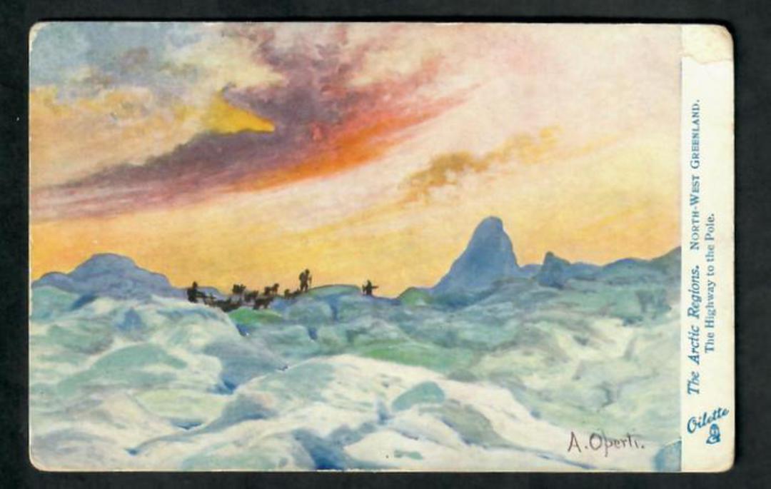 Oilette Postcard by Raphael Tuck ofThe Arctic Regions North-West Greenland. - 20040 - Postcard image 0