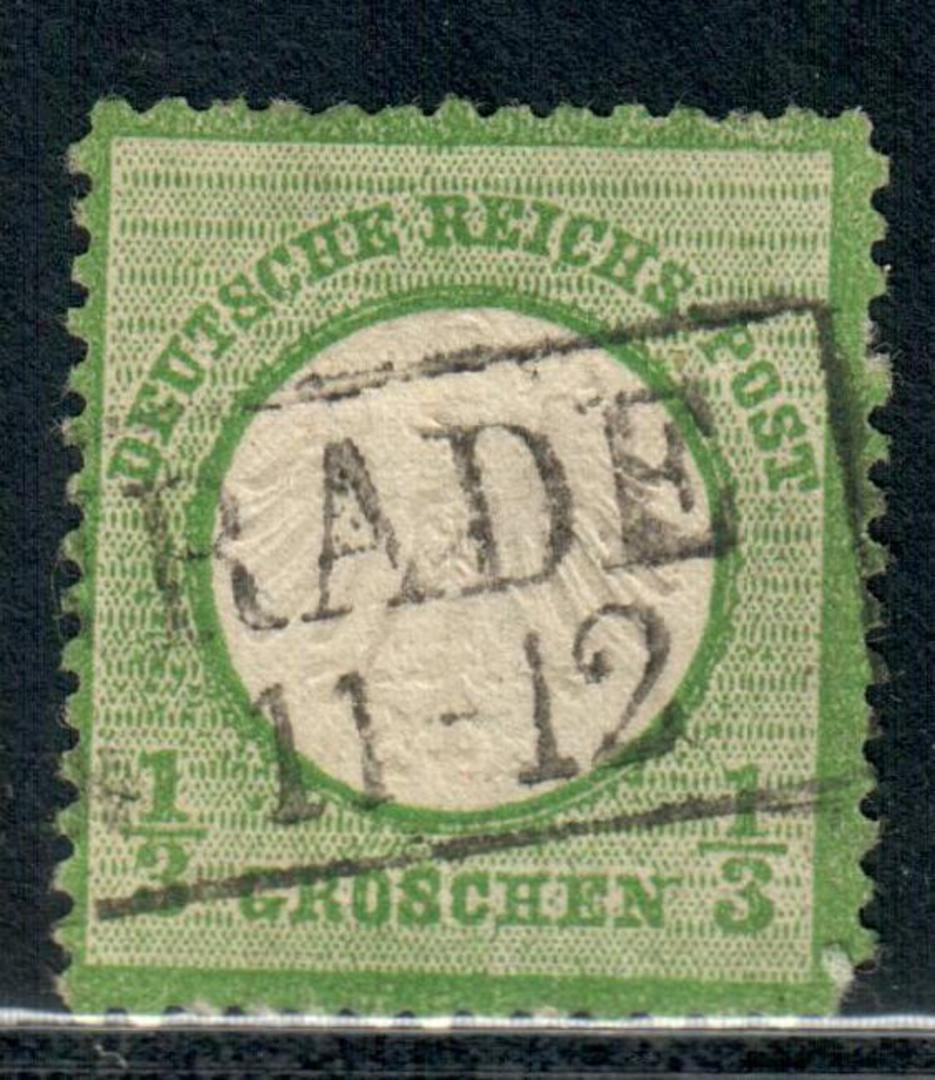 GERMANY 1872 Definitive ½g Yellow-Green. Light postmark. - 71880 - FU image 0