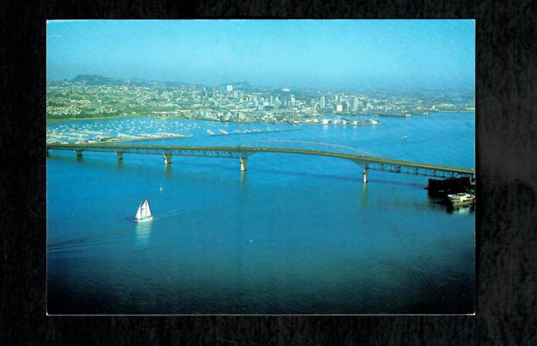 Modern Coloured Postcard by Gladys Goodall of the Auckland Harbour Bridge. Aucklanders should be able to spot a wee error. - 444 image 0