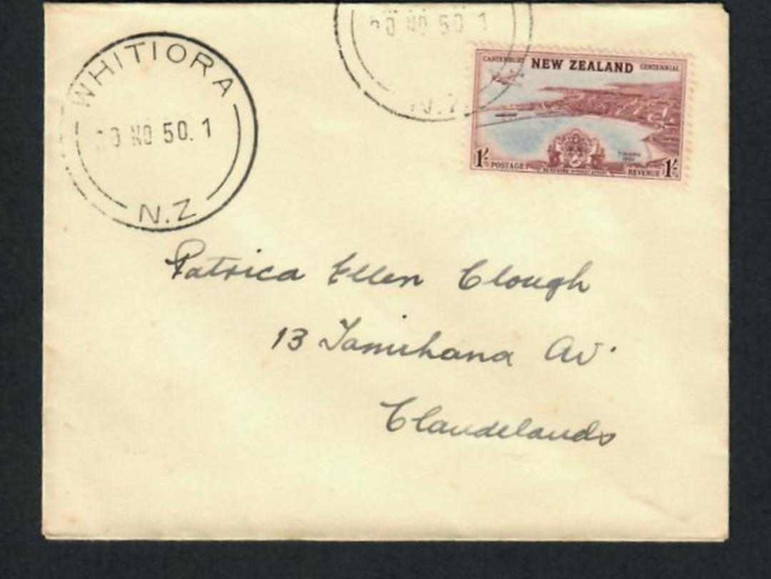 NEW ZEALAND Postmark Hamilton WHITIORA. J Class cancel on cover. - 31489 - Postmark image 0