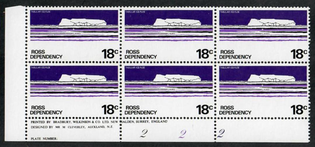 ROSS DEPENDENCY 1979 Later issue on Thinner White Paper with PVA Dull Matt Gum. Set of 6 in Plate Blocks. All the 222 Plates and image 1