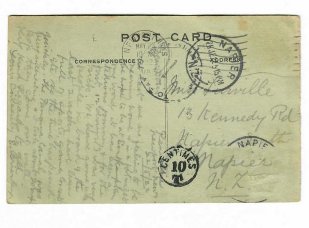 USA 1922 Postcard of from New Orleans with To Pay markings. Stamps removed. - 31188 - PostalHist image 0