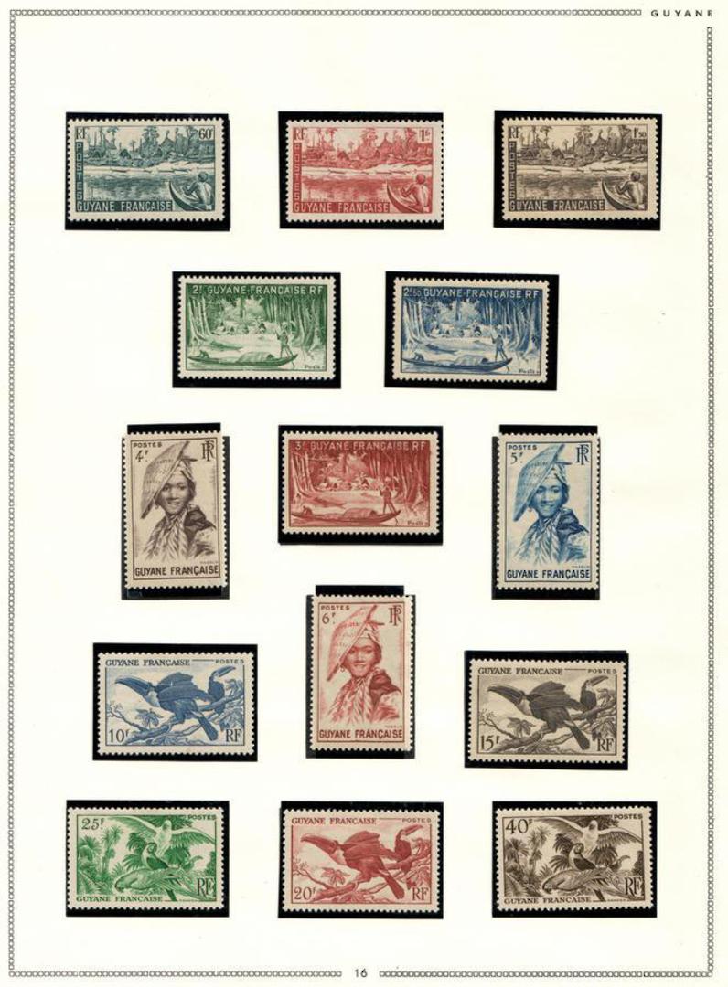 FRENCH GUIANA 1947 Definitives. Set of 20. - 100913 - Mint image 0