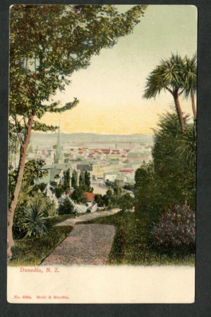 Early Undivided Coloured Postcard by Muir and Moodie of Dunedin. - 249127 - Postcard image 0
