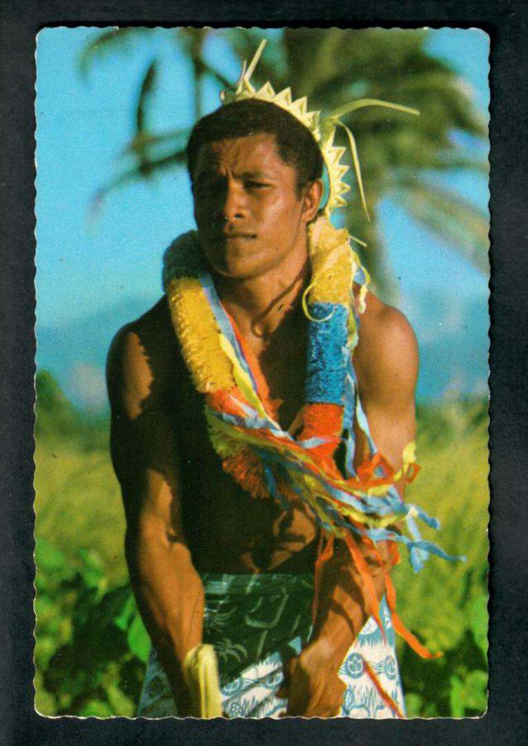 SOLOMON ISLANDS Modern Coloured Postcard of Drummer from Tikopia. - 444836 - Postcard image 0
