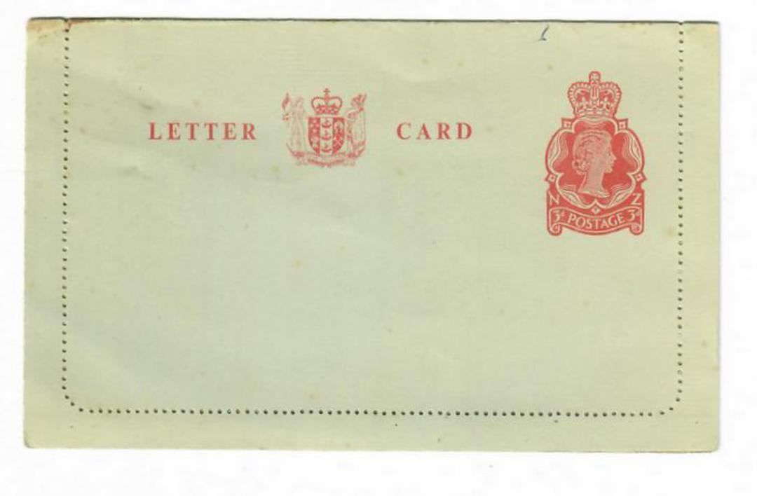 NEW ZEALAND 1953 Elizabeth 2nd Letter Card 3d Orange-Red. - 31087 - Mint image 0