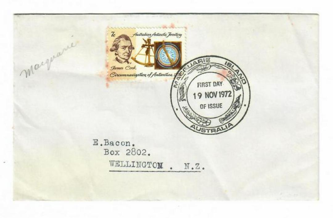 AUSTRALIAN ANTARCTIC TERRITORY 1972 Macquarie Island on first day cover. - 32014 - PostalHist image 0