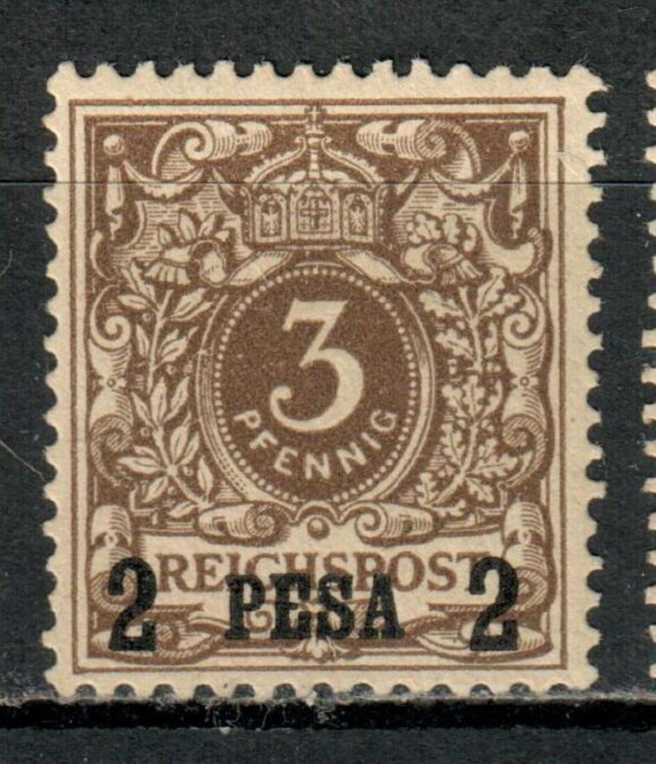 GERMAN EAST AFRICA 1893 Definitive 2 Pesa on 5pf Grey-Brown. - 75468 - Mint image 0