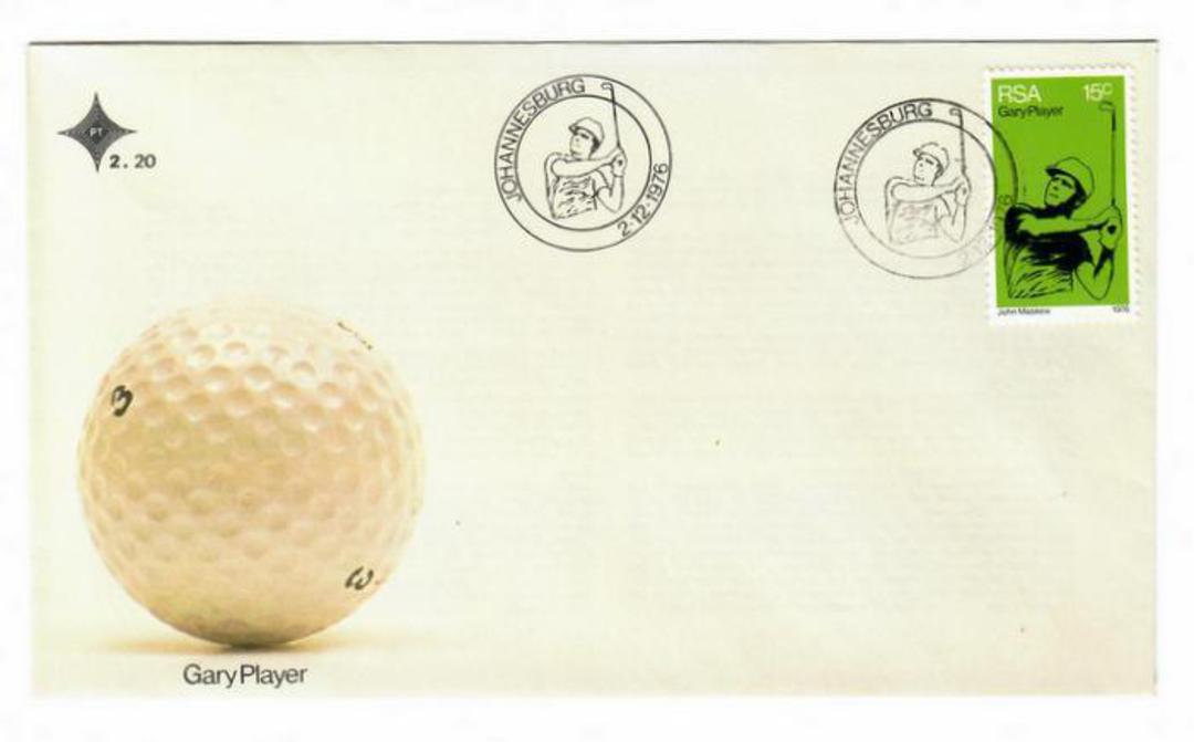 SOUTH AFRICA 1976 Gary Player on first day cover. - 137235 image 0