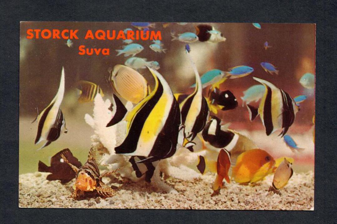 Coloured postcard of Storck Aquarium Suva. - 43805 - Postcard image 0
