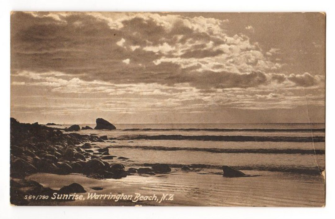 Postcard of sunrise Warrington Beach. - 49022 - Postcard image 0