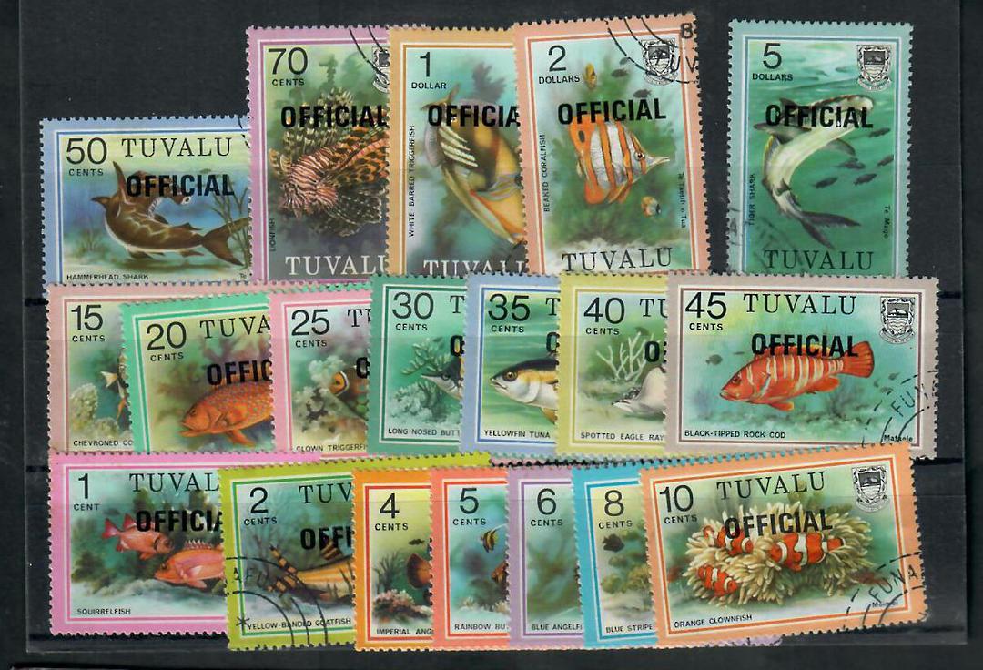 TUVALU 1981 Official. Set of 19. - 21733 - VFU image 0