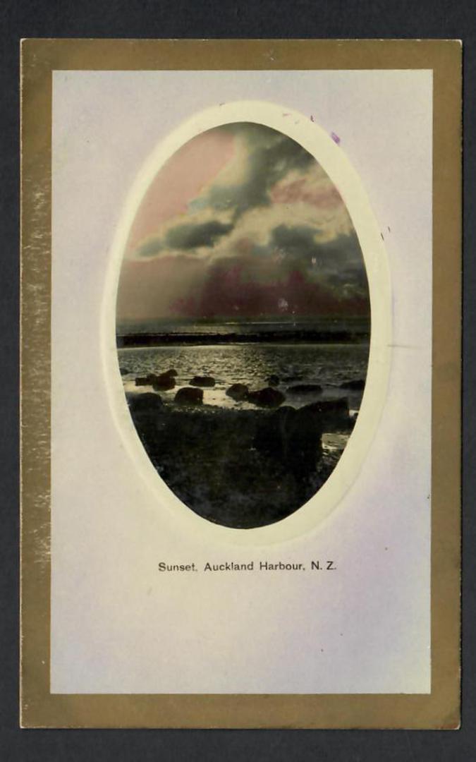 Postcard of Sunset Auckland Harbour. - 45467 - Postcard image 0
