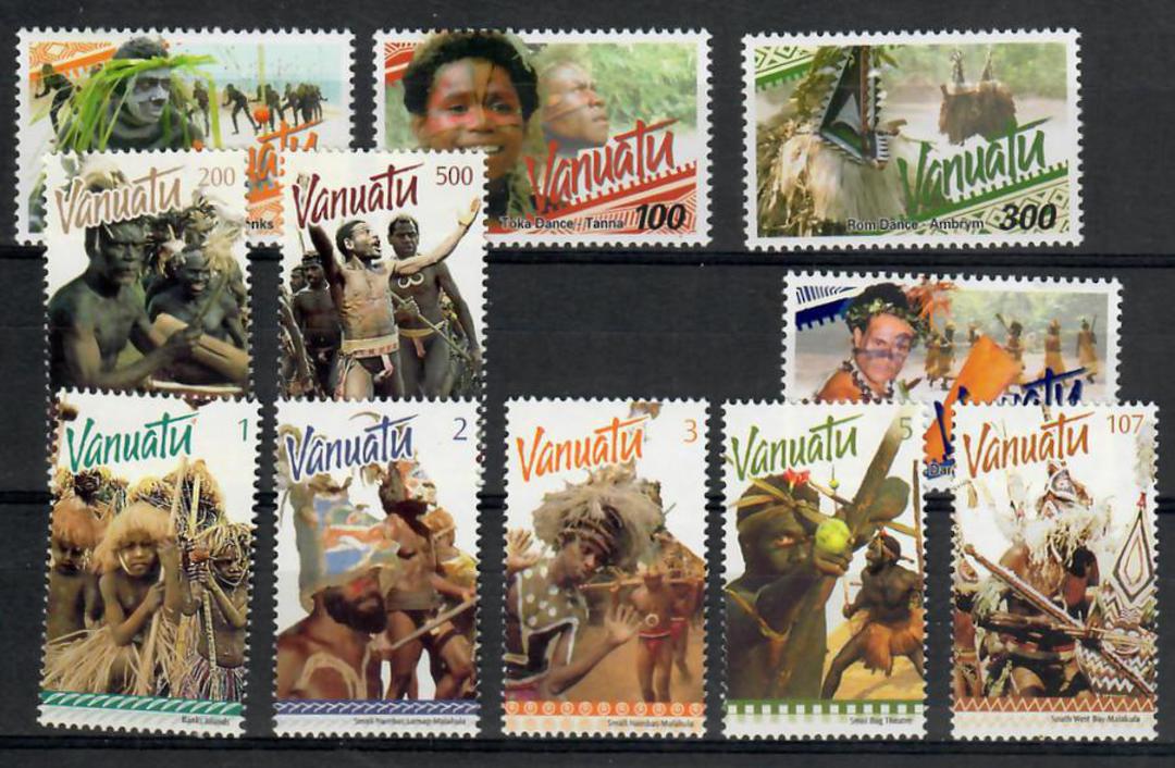 VANUATU 1999 Definitives. Vanuatu Dances. Set of 11. - 21762 - UHM image 0