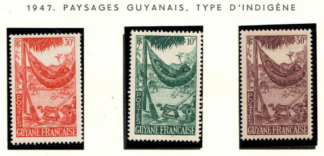 FRENCH GUIANA 1947 Definitives. Set of 20. - 100913 - Mint image 1