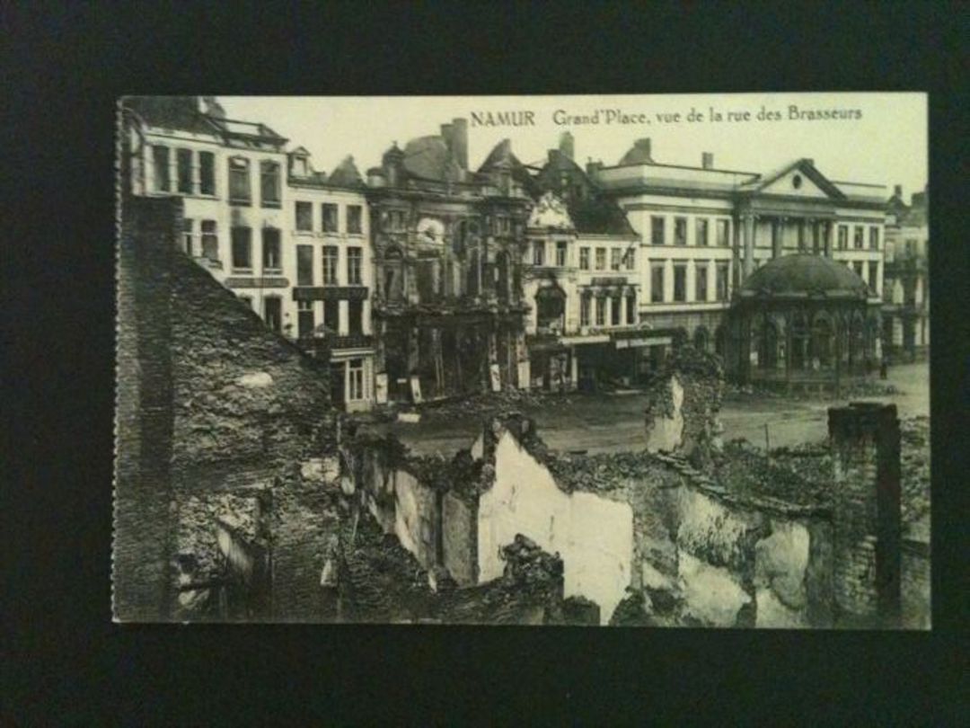 BELGIUM 1914-1918 Postcard of Grand ' Place vue de la rue des Brasseurs Namur. - 40012 - Postcard image 0