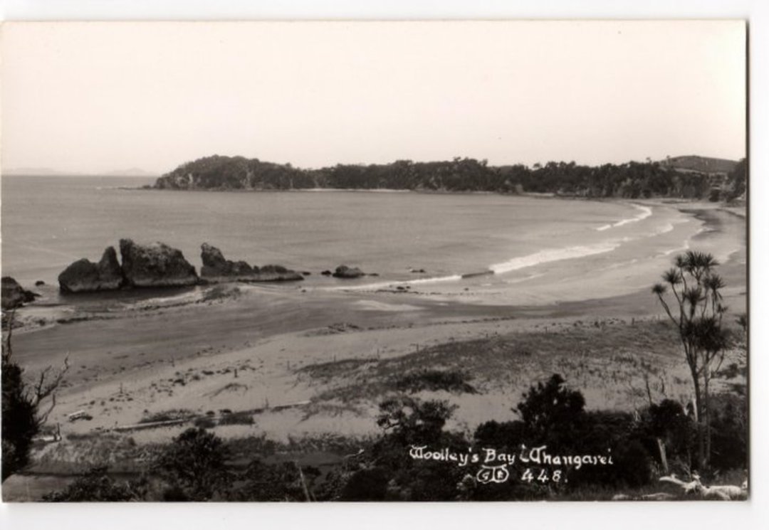 Real Photograph by G E Woolley of Woolley's Bay Matapouri. - 44894 - image 0