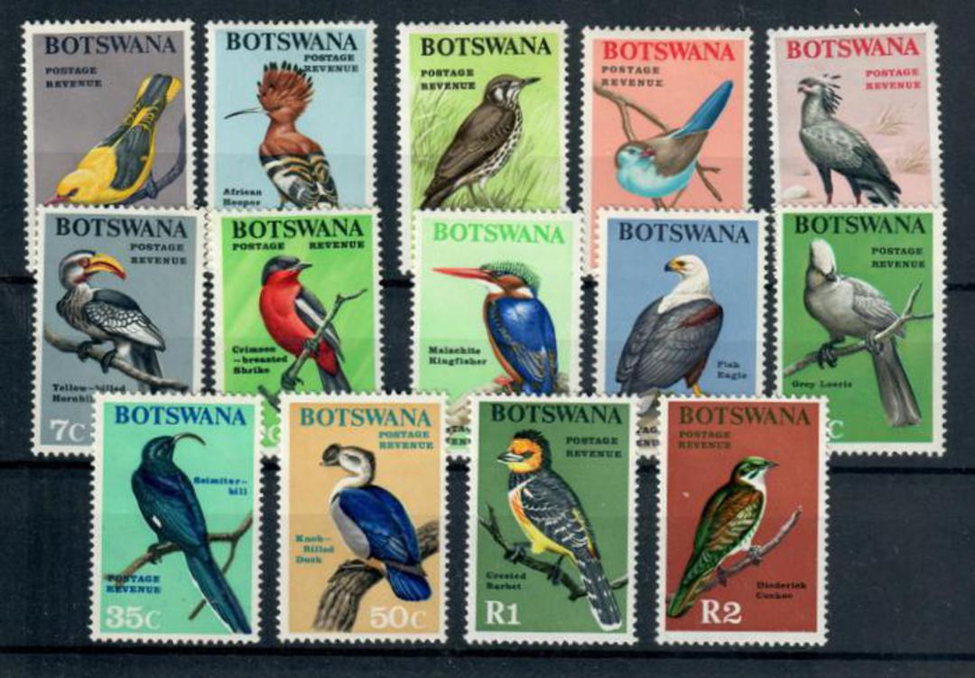 BOTSWANA 1967 Definitives. Birds. Set of 14. - 20793 - UHM image 0