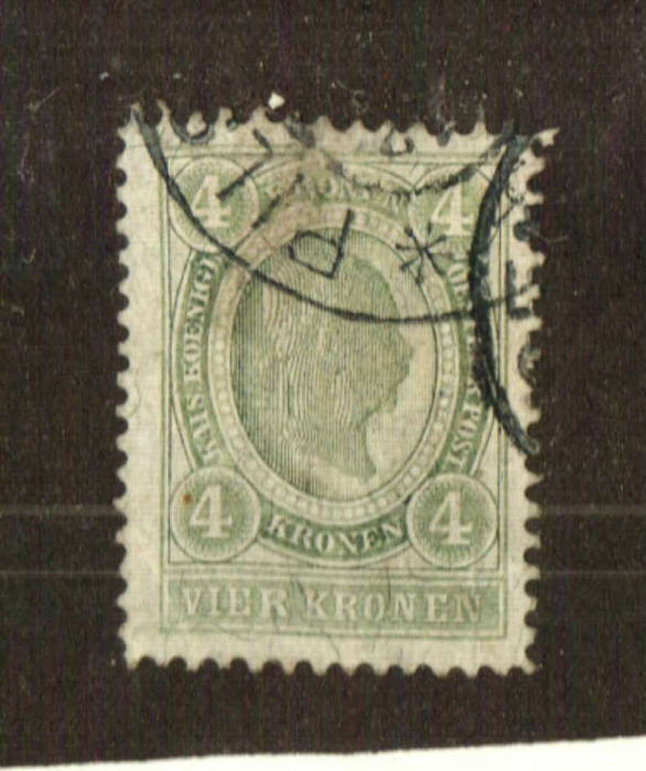 AUSTRIA 1899 Definitive 4k Green. Perf 12.1/2 Line. - 71543 - Used image 0