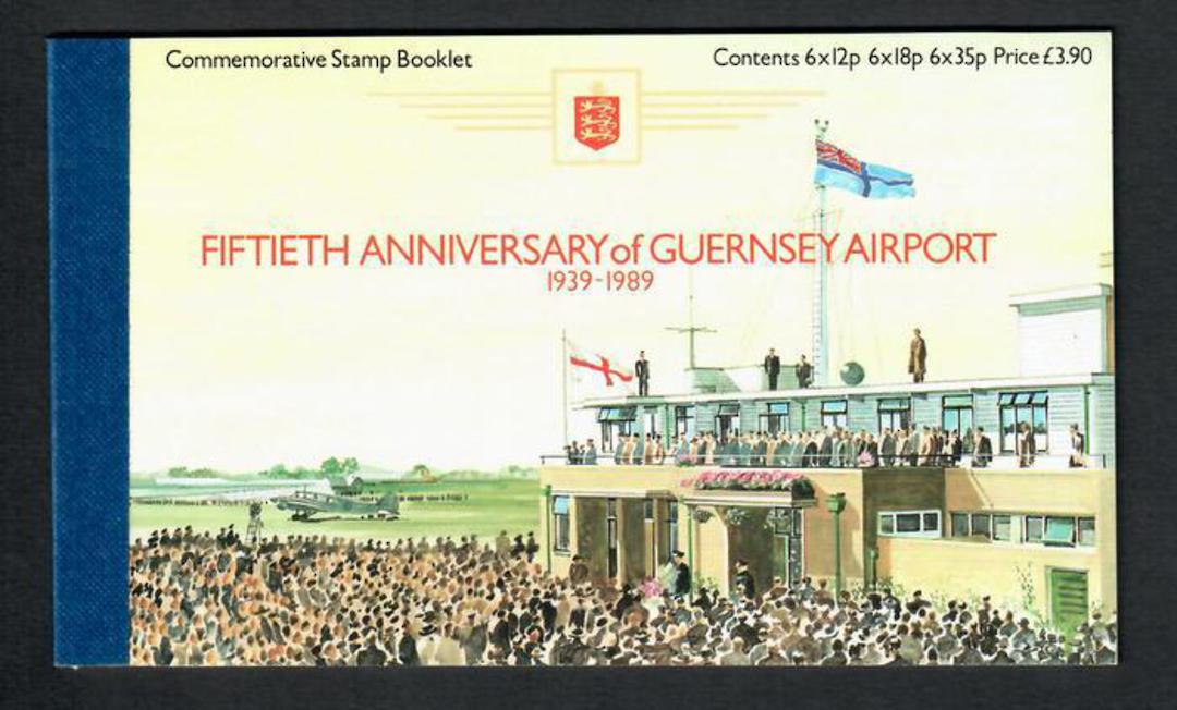 GUERNSEY 1989 50th Anniversary of Guernsey Airport. Booklet. Face $12.00. - 30640 - Booklet image 0