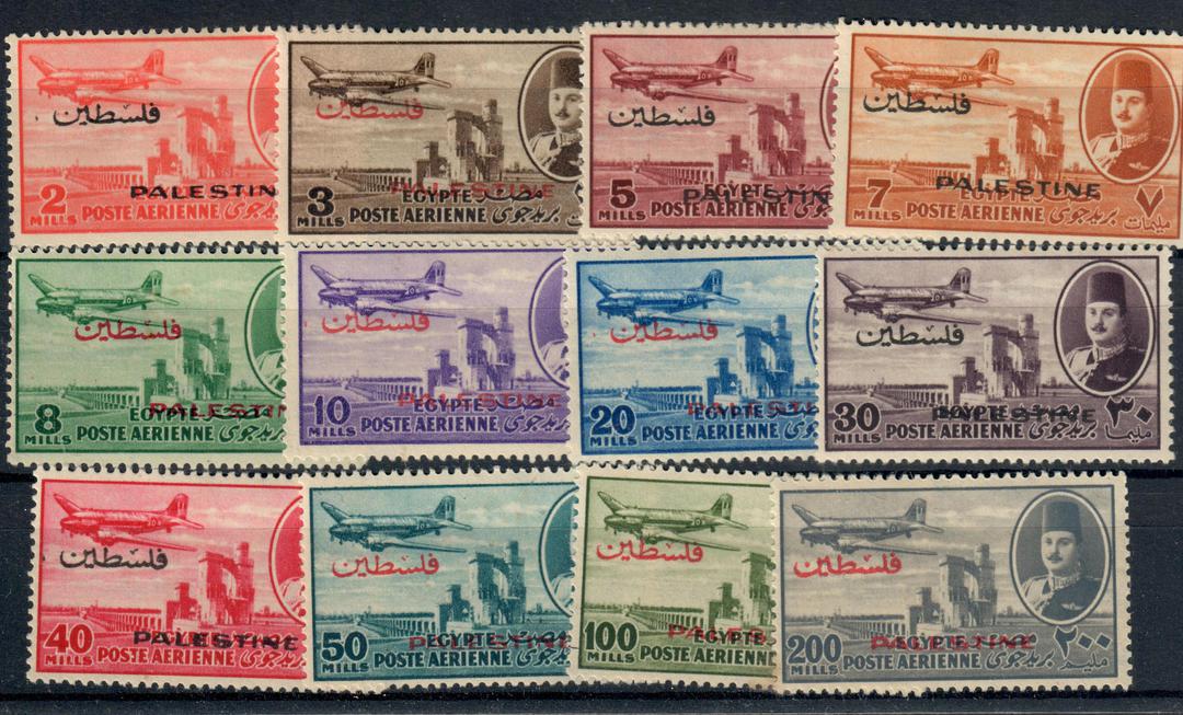 GAZA Egyptian Occupation of Palestine 1949 Air. Set of 12. - 20929 - Mint image 0