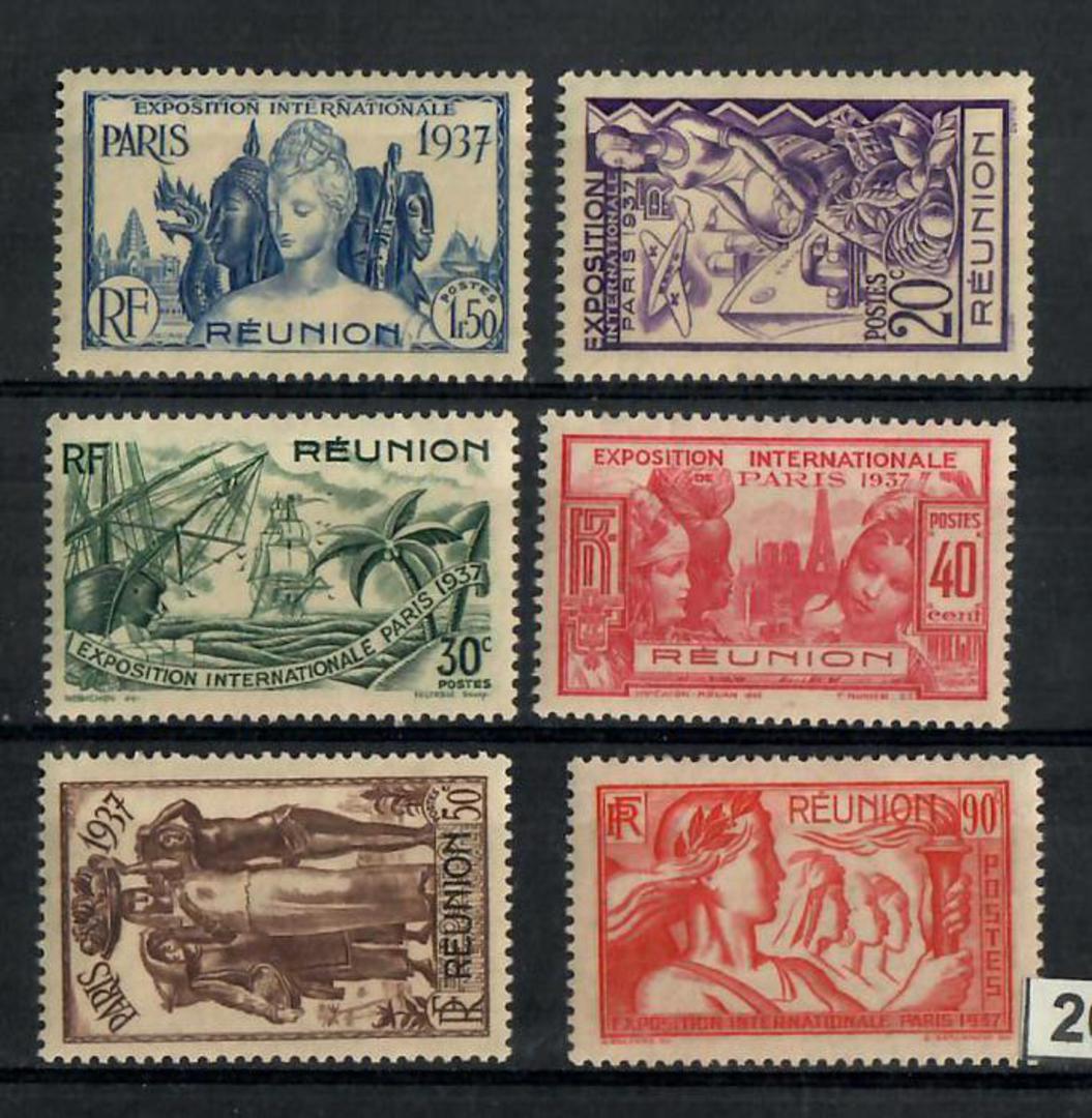 REUNION 1937 Paris Exhibition. Set of 6. Fresh and clean. - 20099 - MNG image 0