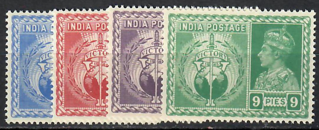 INDIA 1946 Victory. Set of 4. - 70925 - Mint image 0