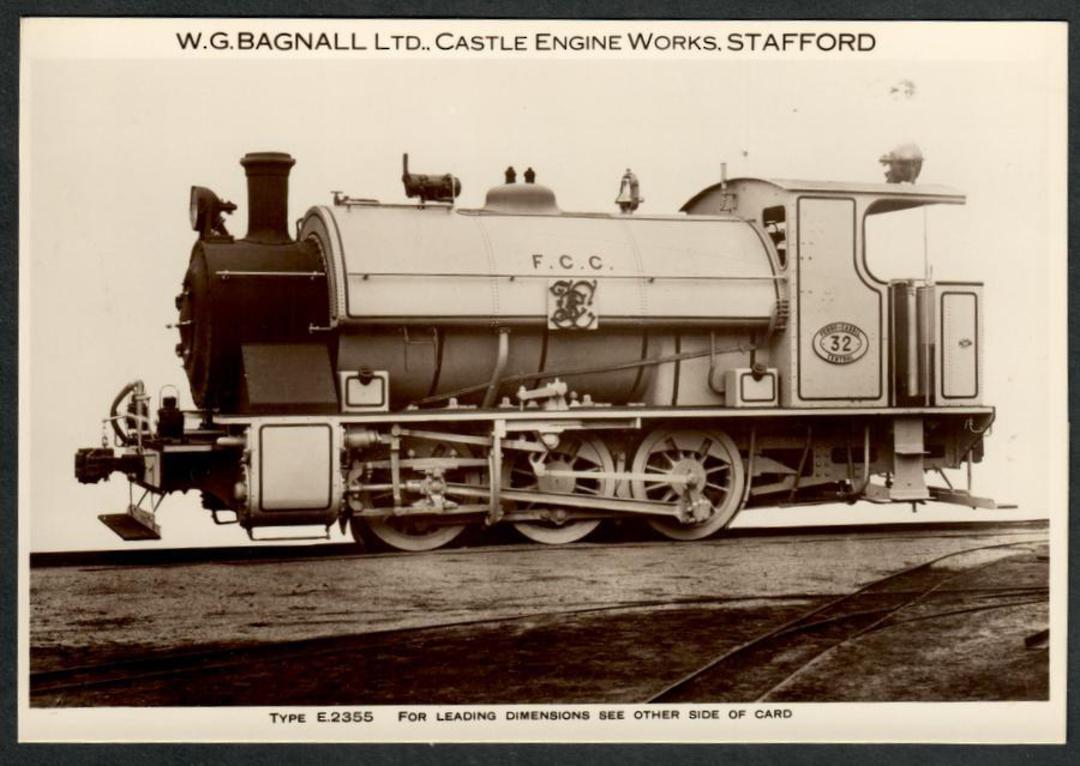 Steam Locomotive Manufacturers W G Bagnall Limited Quote card Type E2355. Fine photograph. - 440688 - Postcard image 0