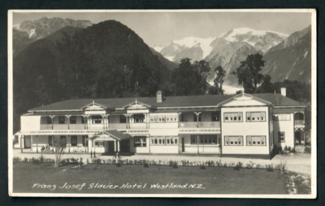 Real Photograph of by PeartFranz Josef Glacier Hotel. - 48811 - Postcard image 0