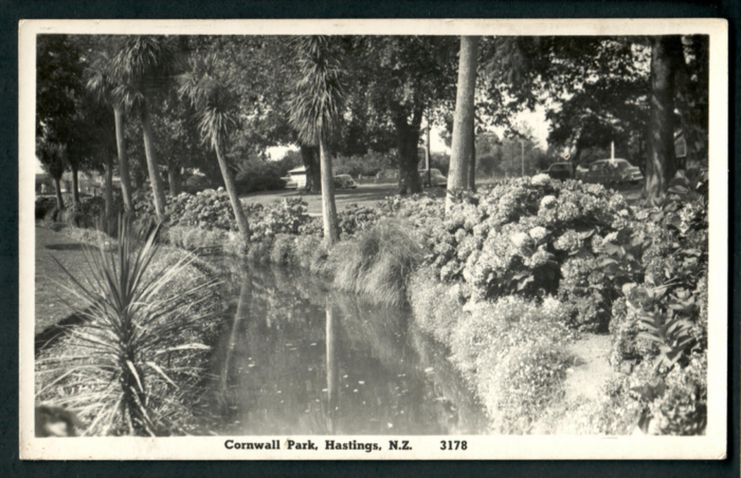 Real Photograph by A B Hurst & Son of Cornwall Park Hastings. - 48044 - Postcard image 0