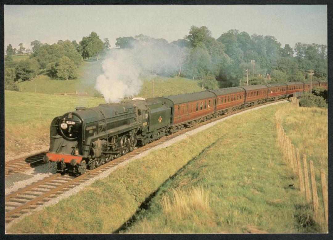 BR Riddles Class 9F 2-10-0 Evening Star  Modern Coloured Postcard. - 440594 - Postcard image 0