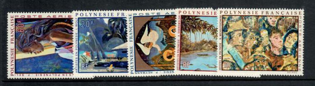 FRENCH POLYNESIA 1971 Paintings by Polynesian Artists. Second series. Set of 5. - 50643 - UHM image 0