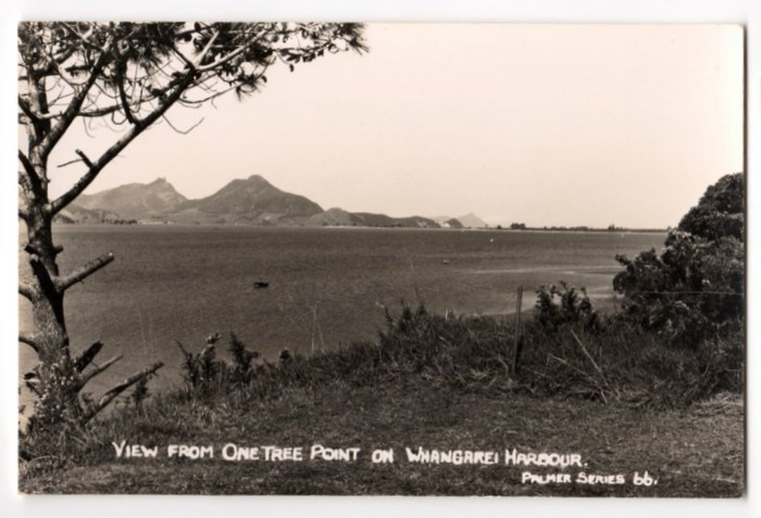 Real Photograph by T G Palmer & Son of the view (of Whangarei Harbour) from One Tree Point. - 44911 - image 0