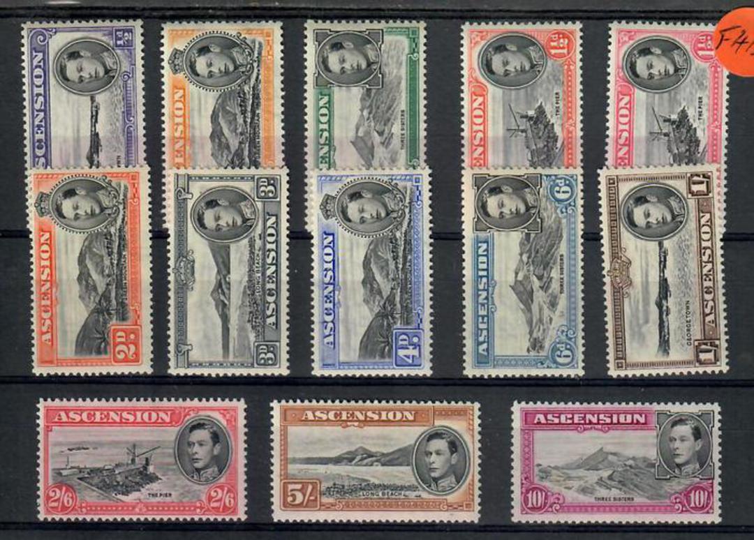 ASCENSION 1938 Geo 6th Definitives. Set of 13 of the perf 13 values only. - 20147 - LHM image 0