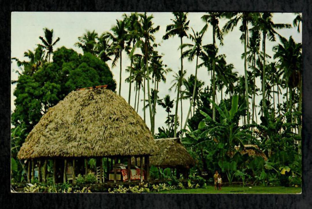 SAMOA Coloured Postcard of Western Samoan Village. - 243901 - Postcard image 0