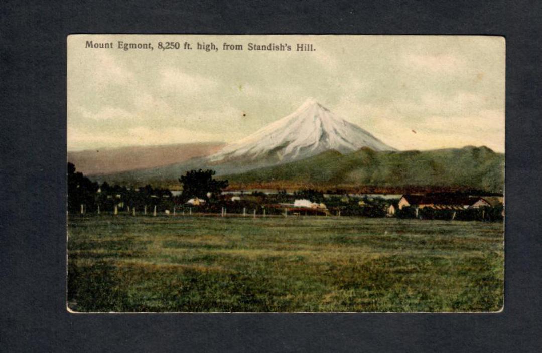 Coloured postcard of Mt Egmont from Standish's Hill. - 46993 - Postcard image 0