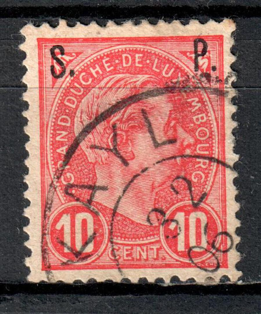 LUXEMBOURG 1895 Official 10c Carmine-Rose. Superb item. - 73885 - VFU image 0