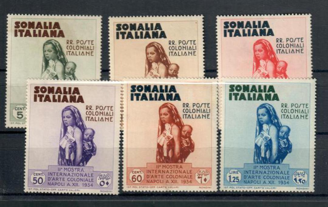 SOMALIA 1934 Second International Colonial Exhibition. Set of 6. - 20355 - Mint image 0