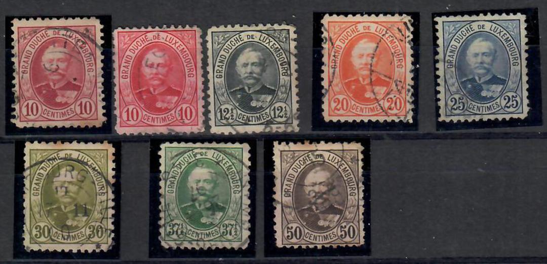 LUXEMBOURG 1891 Set to the 50c in Perf 11. - 23740 - Used image 0