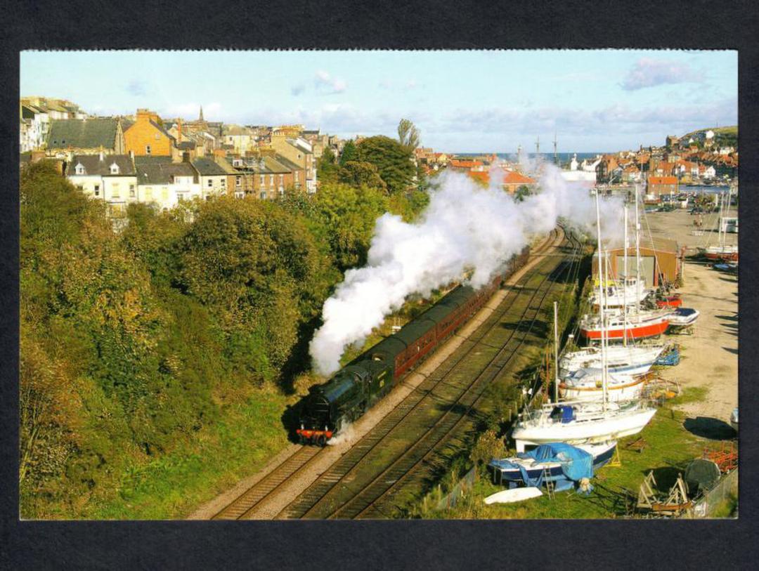 GREAT BRITAIN Modern Coloured Postcard of Southern S15 4-6-0 825 leaving Whitby. Damage. - 444748 - Postcard image 0