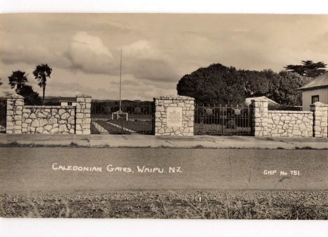 Real Photograph by T G Palmer & Son of Caledonian Gates Waipu. - 44878 - image 0