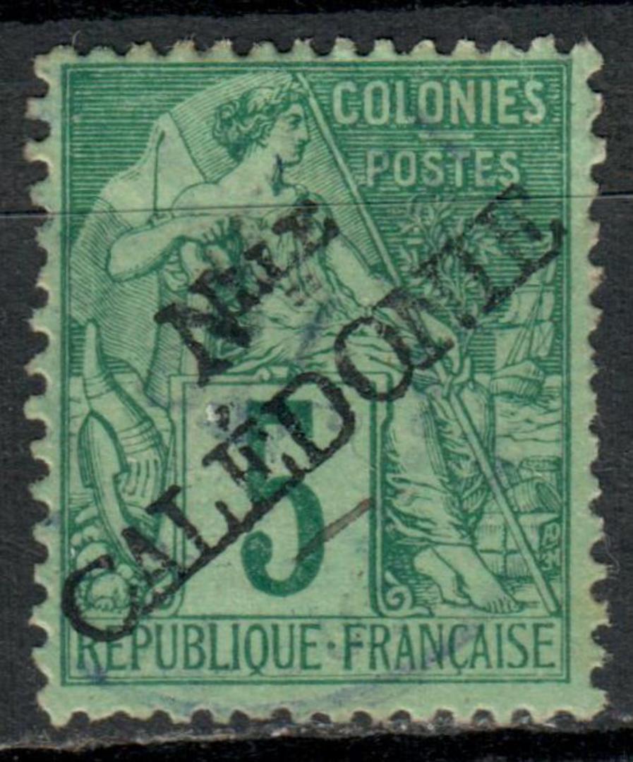 NEW CALEDONIA 1892 Definitive Surcharge Handstamped at Noumea 5c Green on pale green. - 73720 - Mint image 0