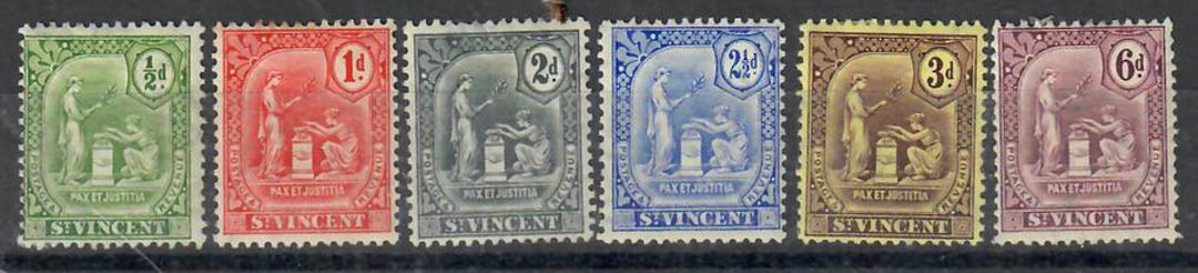 ST VINCENT 1909 Redrawn Definitives. Set of 6. - 22491 - Mint image 0