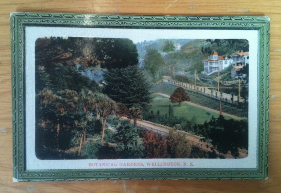 Coloured postcard of the Botanical Gardens Wellington. - 47335 - Postcard image 0