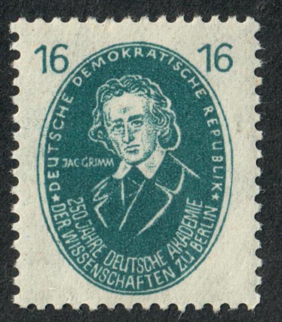 EAST GERMANY 1950 250th Anniversary of the Acadamy of Sciences 16pf Turquoise-Blue. - 76095 - UHM image 0