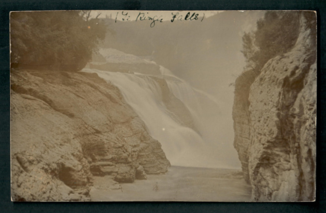 Real Photograph of Te Reinga Falls near Gisborne. - 48152 - Postcard image 0
